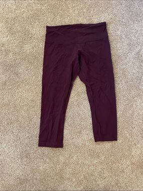 lululemon athletica Plum Cropped Low-Rise Leggings